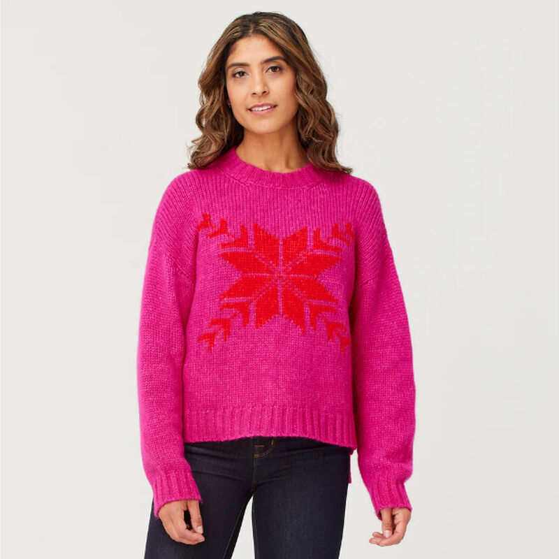Krimson Klover Snowflake Alpaca Blend Sweater Womens image number 0